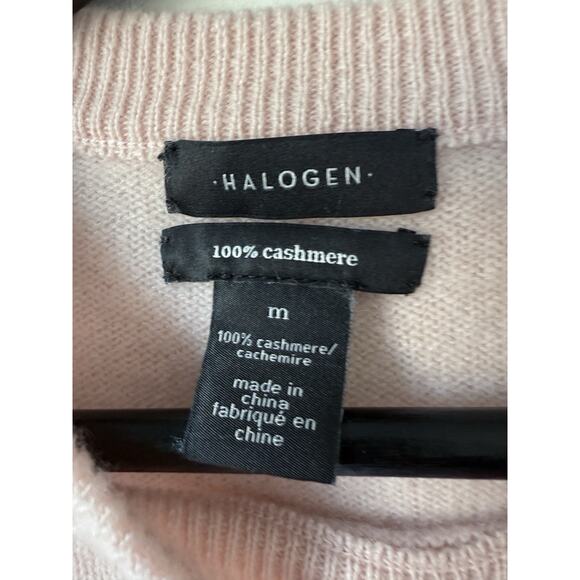 Halogen Pink Women’s Medium 100% Cashmere Sweater - Picture 3 of 8